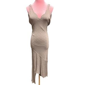 Christian Dior vintage taupe knit stretchy dress